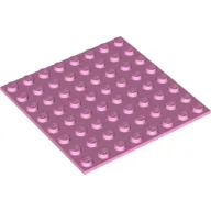 Baseplate Special 8 x 8 with Adhesive Backside / Bright Pink