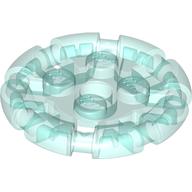 Lego Plate Special 2 x 2 with Bar Frame Round / Trans-Light Blue