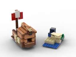 21259-1 Alt, Merchant's Ship & Island