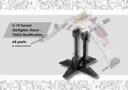V-19 Torrent Starfighter Stand - for set 75432