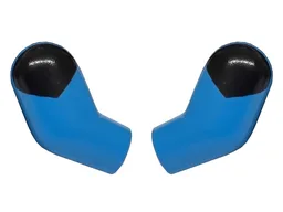 Arm, (Matching Left and Right) Pair with Black Shoulders Pattern / Dark Azure