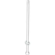 Bar 12L with Open Stud, Towball, and Top Slit [Boat Mast] / White