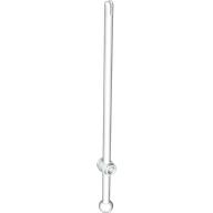 Lego Bar 12L with Open Stud, Towball, and Top Slit [Boat Mast] / White