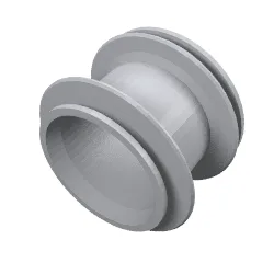Wheel 49.6 x 28 VR (36.8 x 26) with Axle Hole / Metallic Silver