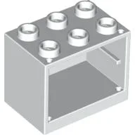 Cupboard 2 x 3 x 2 with Hollow Studs / White