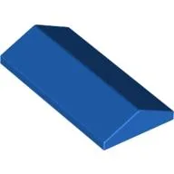Brick Sloped 33° 2 x 4 Double / Blue