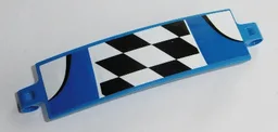 Technic, Panel Curved 3 x 13 with Checkered Black and White Pattern (Sticker) - Set 42045