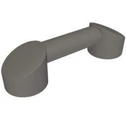 Bar 1 x 3 (Radio Handle, Phone Handset) / Dark Bluish Gray