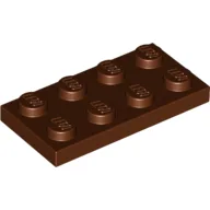 Plate 2 x 4 / Reddish Brown