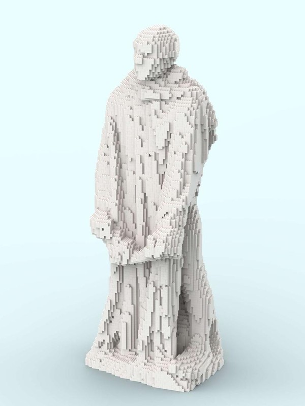 Lego Burghers of Calais - Rodin - Mega Sculpture
