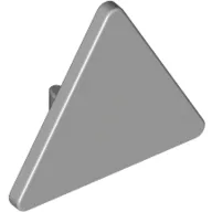 Road Sign Clip-on 2.2 x 2.667 Triangular / Light Bluish Gray