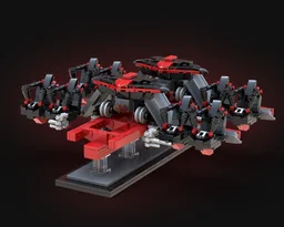 X-Flight Roller Coaster Train Model