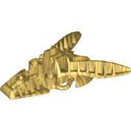 Lego Large Figure Foot, Piraka Mechanical / Pearl Gold