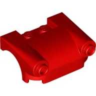 Vehicle Body, Wheel Arch / Mudguard 3 x 4 with Headlights / Red