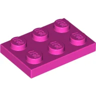 Plate 2 x 3 / Dark Pink
