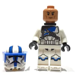Clone Heavy Trooper, 501st Legion, White Arms, Blue Visor