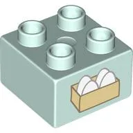 Duplo Brick 2 x 2 with Egg Carton Print