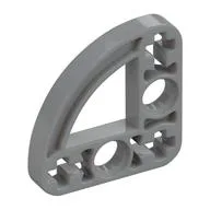 Technic Beam 3 x 3 L-Shape with Quarter Ellipse Thin / Light Bluish Gray