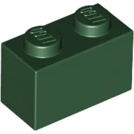 Brick 1 x 2 / Dark Green