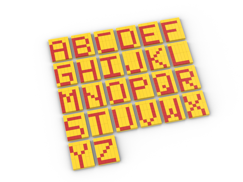 Lego Digital Alphabet