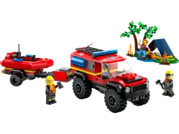 4x4 Fire Engine with Rescue Boat