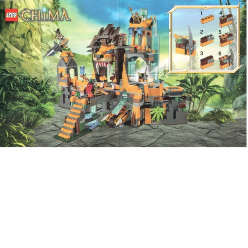 Lego Poster, Legends of Chima: The Lion CHI Temple / [No Color/Any Color]