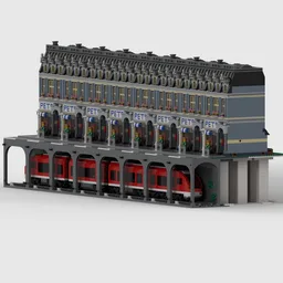 Basement for moduars: with underground line 1
