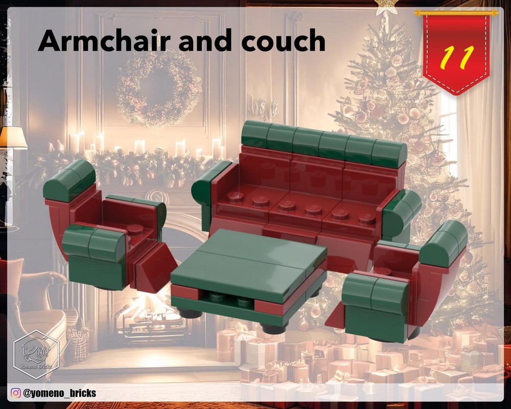 Lego Armchair and couch - Advent calendar 2024 - 11