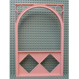 Scala, Building, Wall, Arched 18 x 2 x 22 2/3 / Light Salmon