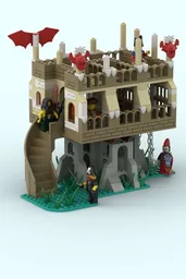 Simple watchtower in the water
