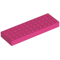 Brick 4 x 12 / Dark Pink