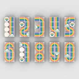 Rainbow Numbers 2x4
