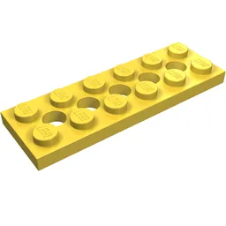 Technic Plate 2 x 6 [5 Holes] / Yellow