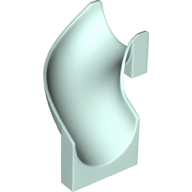 Lego Slide Curved Left 90° / Light Aqua