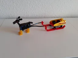 Sled with Reindeer