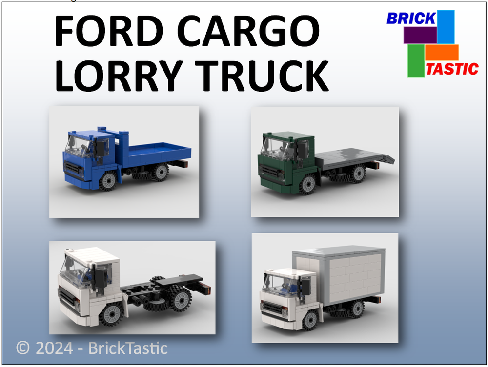 Lego 1980's Ford Cargo Lorry Truck - Lego City