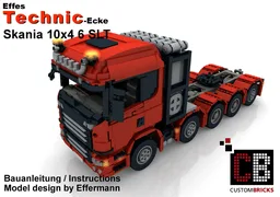 Custom RC 10x4 6 SLT Truck / Red