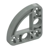 Technic Beam 3 x 3 L-Shape with Quarter Ellipse Thin / Light Gray