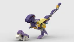 Velociraptor and baby Protoceratops