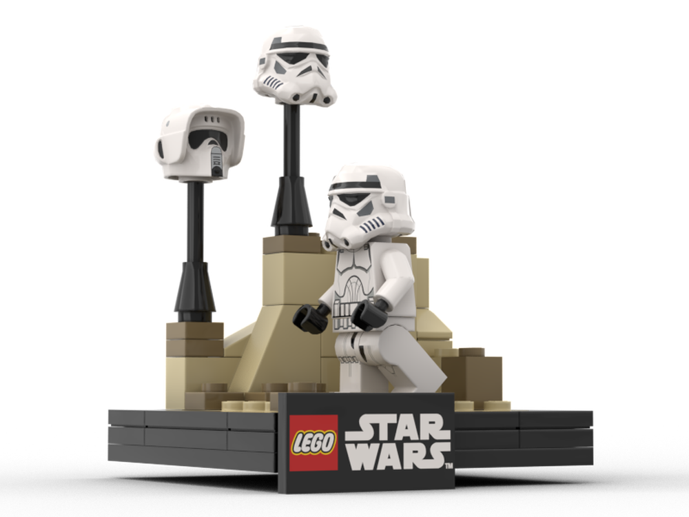 Lego Support pour figurine sandtroopers / Stand for sandtroopers figurine