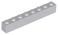Brick 1 x 8 / Light Bluish Gray