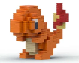 8bit CHARMANDER Pixel Art