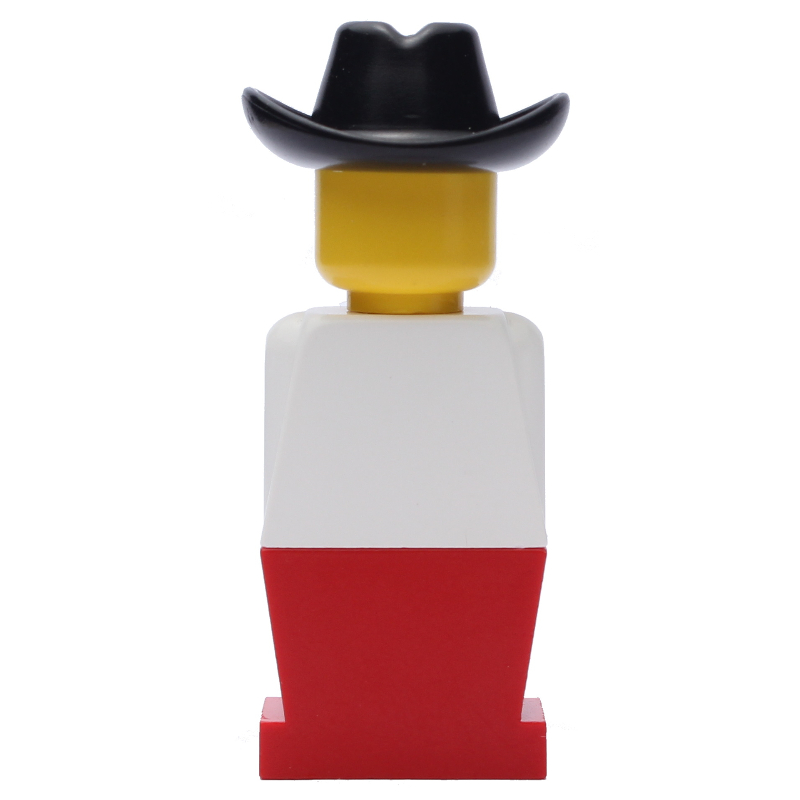 Lego LEGOLAND White Torso, Red Legs, Black Cowboy Hat