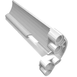 Technic Panel Fairing #21 Large Long, Small Hole, Side B / White