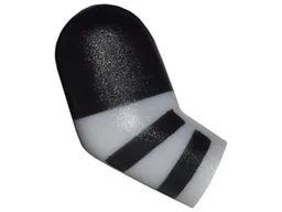 Arm, Right with Black Short Sleeve and Stripes Pattern