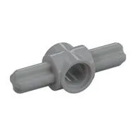 Technic Pin Connector Hub with 2 Axles / Light Bluish Gray