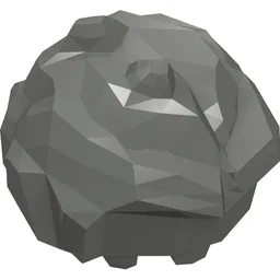 Head Special, Rock Monster, Jaw Upper [Type 1] / Dark Bluish Gray