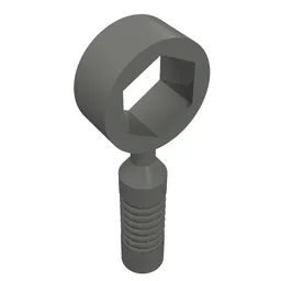 Tool Wrench / Spanner, Box [6-Rib Handle] / Dark Bluish Gray