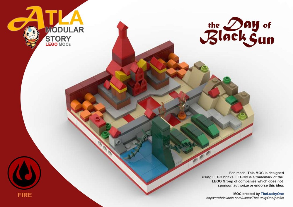Lego ATLA Modular Story - Day of Black Sun