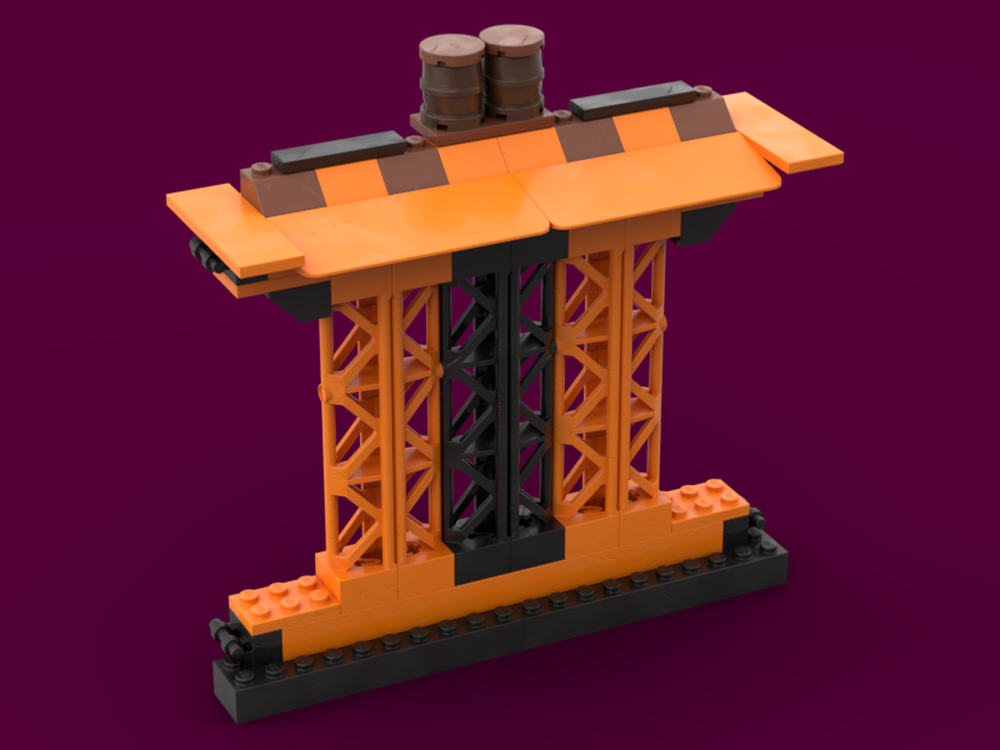 Lego 60342 Alternate Build - Silhouette of an asian temple